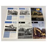 6 Caterpillar Excavator/Log Loader Brochures