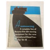 Bucyrus-Erie Dirt Moving Equipment Brochure