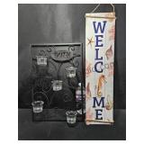Door Greeter & Candle Holder NO SHIPPING