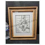 Bernie Brown Framed Print Wood Frame