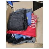 Box Of Clothing & Hoodies Youth Sm, M, & LG