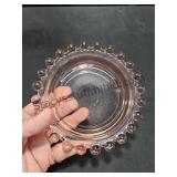 Pink Depression Glass Ashtray