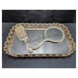 VNT Vanity Tray Brush & Mirror