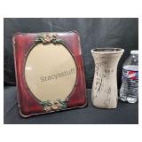 Picture Frame & Vase