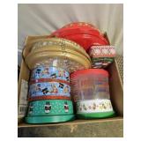 Holiday Tins & Plastic Storage NO SHIPPING