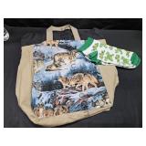 Wolf Tote & Frog Socks
