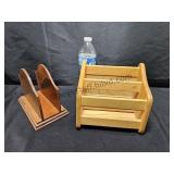 Wood Napkin Holder & Mail Holder