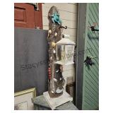 43 Inch Lighted Lantern Post Sea Theme