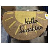 Thick Rubber Backed Door Mat 18x30 Sun