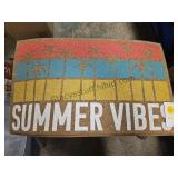 Thick Rubber Backed Door Mat 18x30 Summer