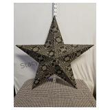22 Inch Fabric Covered Tin Star