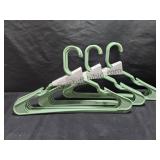 18 Green Plastic Hangers