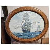 36x31 Oval Framed Clipper Henry B Hyde
