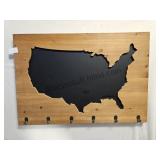 31.5 x 21.5 Coat Rack & Chalk Board