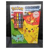 Pokemon Color & Sticker Book