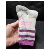 2 PK Womens Socks SZ 4/10 Purp