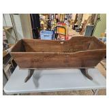 Antique Wood Rocking Cradle 40 Inch