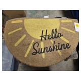 Thick Rubber Backed Door Mat 18x30 Sun