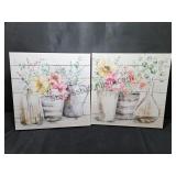 2 Wall Canvases 12x12