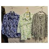 3 Ladies 3/4 Sleeve Tops SZ XL