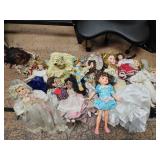 Porcelain & A Few Plastic Doll Collection