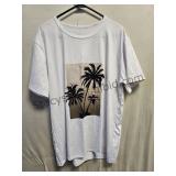 Palm Trees Shirt SZ XXL
