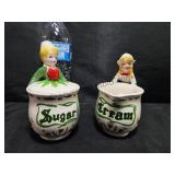 VTG Tulip Tyme Cream & Sugar A Few Chips