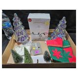 Glass Lighted Trees & Decor