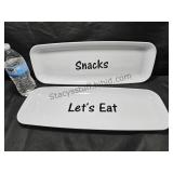 19 Inch Snack & Lets Eat Trays