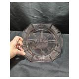 Pink Depression Glass Divided Plate