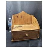 Wood Storage Box With Drawer