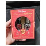 Gel Nail Polish Silver & Red
