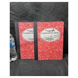 2 Composition Notebooks Red
