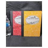 2 Composition Notebooks Red & Orange