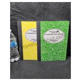 2 Composition Notebooks Yellow & Green