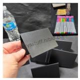 18 Plastic Place Cards & Markers
