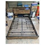 Queen Platform Frame, Headboard & Under Storage