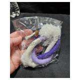 Cat Toy Purp & Wht