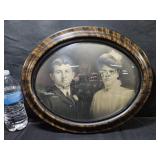 Antique Bubble Glass Frame