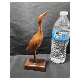 Hand Carved Wood Crane