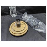 Pink Zebra Wood Grain Light Base No Box