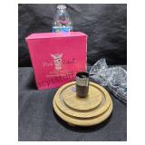 Pink Zebra Wood Grain Light Base