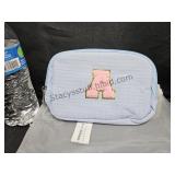 Light Blue Fanny Pack Initial A