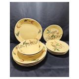 VTG Tiriduzzi Dinnerware Pieces 9 Pc