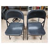 2 Metal Folding Chairs