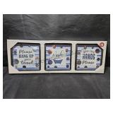 3 Pc Bathroom Wall Decor