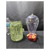 Candle Lantern & Hummingbird Feeder