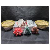 Handmade Candles & 2 Baskets