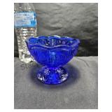 Vogelsong Cobalt Blue Pedistal Dish