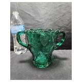 Mosser / Fenton ? Green Strawberry Vase